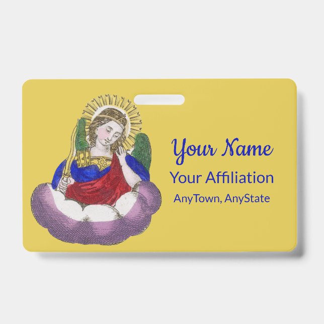 Crachá Ruas. Michael the Archangel (M 009; Estilo 1) (Frente)