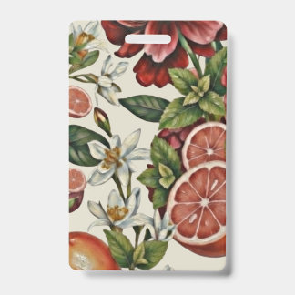 Crachá Rustic Citrus Floral summer