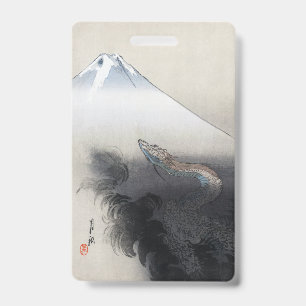 Crachá Ryu Shoten: Dragão Ascendente sobre Fuji, Japão