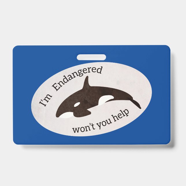 Crachá Salve as Baleias (Frente)