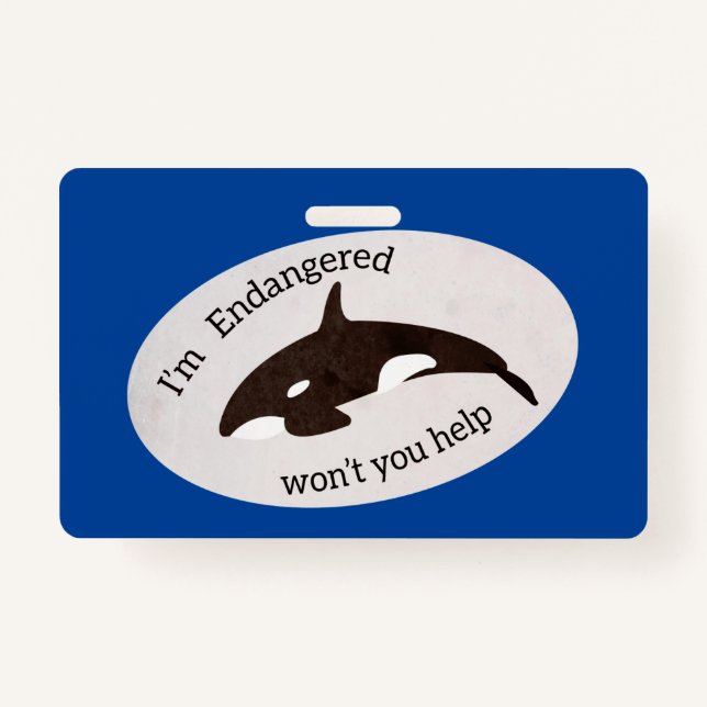 Crachá Salve as Baleias (Frente)