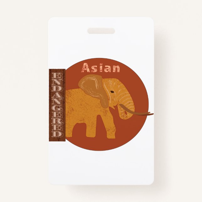 Crachá Salve os Elefantes (Frente)