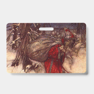 Crachá Santa Claus Arthur Rackham