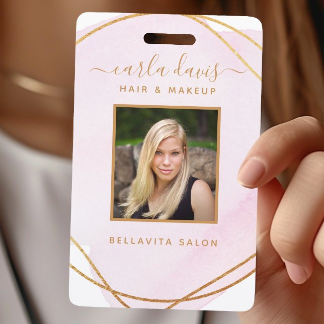 Crachá Scripts de Assinatura Lente Cor-de-Água Rosa Doura (Criador carregado)