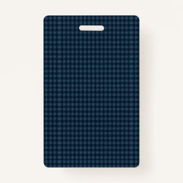 Crachá Seamless Dark Blue & Gray Gingham Rustic Pattern