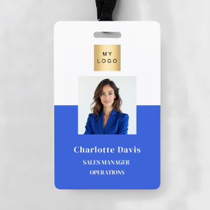 Crachá Segurança da empresa de identificação de foto de f