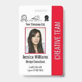 Crachá Segurança da Empresa para ID de Foto Personalizada