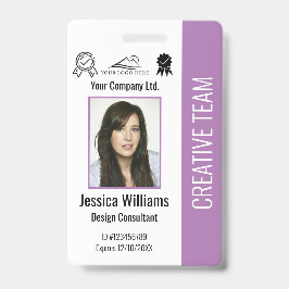 Crachá Segurança da Empresa para ID de Foto Personalizada