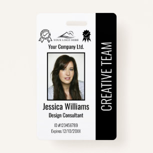 Crachá Segurança da Empresa para ID de Foto Personalizada