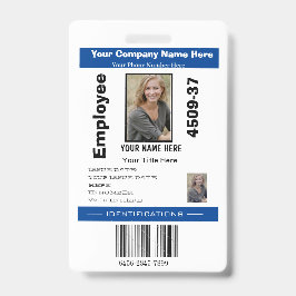 Crachá Segurança da Empresa para ID de Foto Personalizada