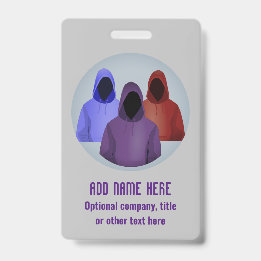 Crachá Segurança da Informação - Moletom Colorido Hackers