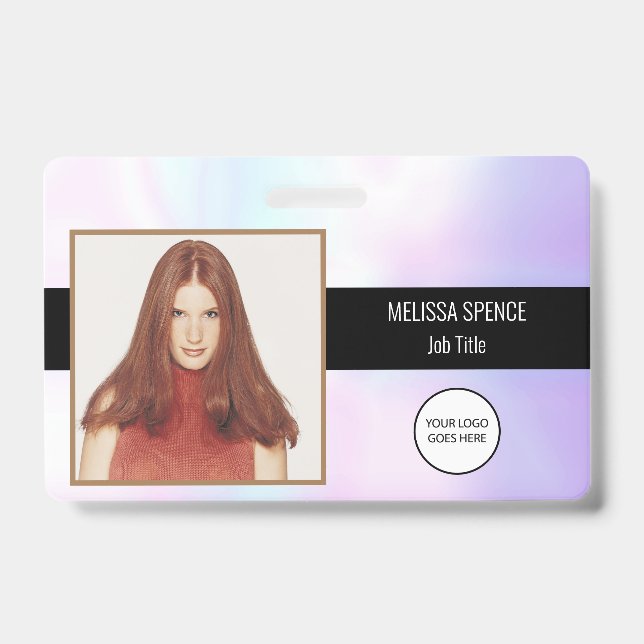 Crachá Segurança do logotipo da empresa holográfico para  (Front)