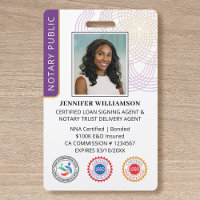 Selo Notarial de Acreditação Código QR Foto Roxo