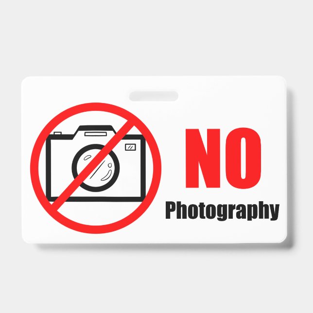 Crachá Sem Fotos! (Frente)