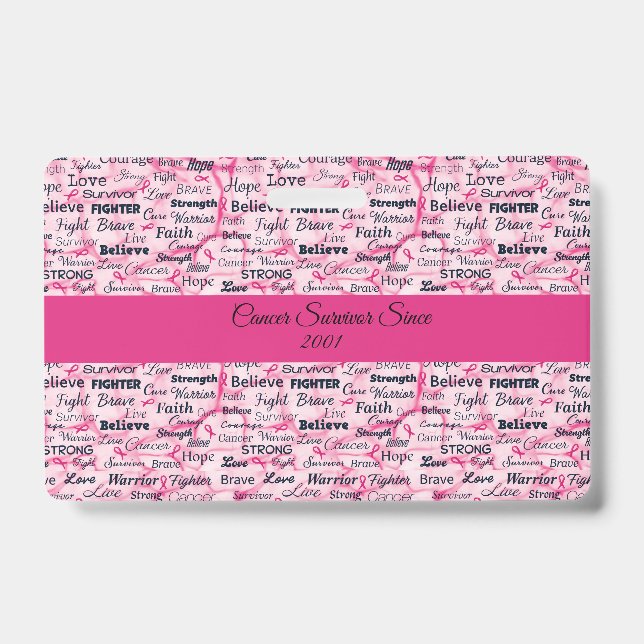 Crachá Sensibilização para o Sobrevivência do Câncer da M (Front)