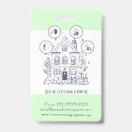 Crachá Serviços de Limpeza de Casa Encantadores