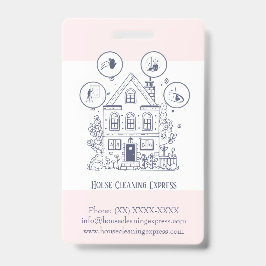 Crachá Serviços de Limpeza de Casa Encantadores