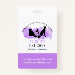 Crachá Serviços de Pet Care / Sitting / Caminho de Dod