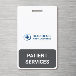 Crachá Serviços de Recepção de Pacientes com Cor Personal