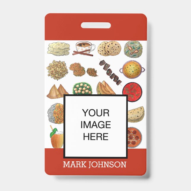 Crachá Servidor Chef de Restaurante de Café de Cuisine da (Frente)