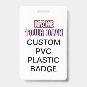 Crachá Seu Cartão PVC de Identidade Personalizado para Es