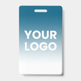 Crachá Seu logotipo e gradiente de cor de fundo editável