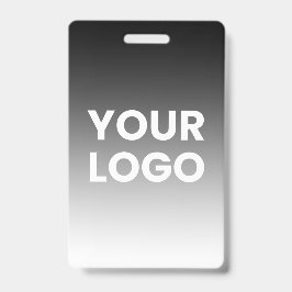 Crachá Seu logotipo e gradiente de cor moderno editável