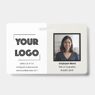 Crachá Seu Logotipo Personalizado Marketing Empresarial F