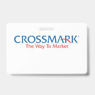 Crachá seu nome aqui crossmark
