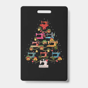 Crachá Sewing Machine Christmas Tree