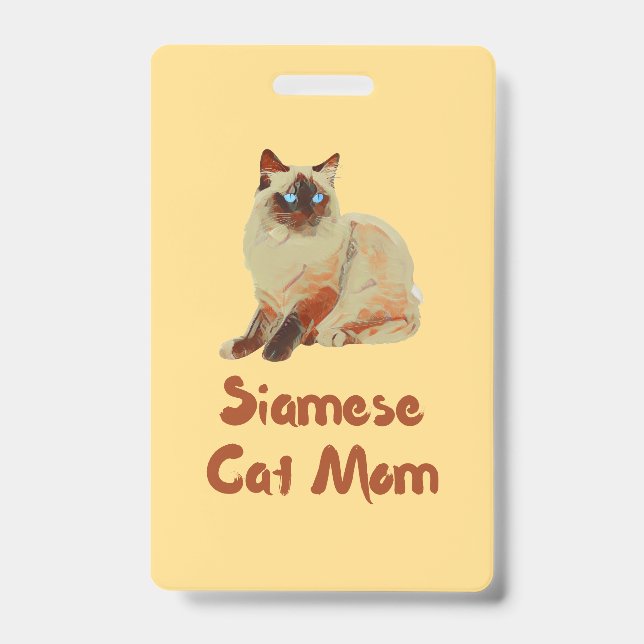Crachá Siamese Cat Mãe (Frente)