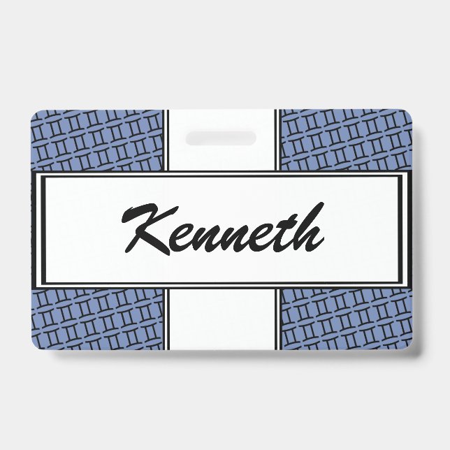 Crachá Símbolo Gemini Zodiac Padrão por Kenneth Yoncich (Frente)