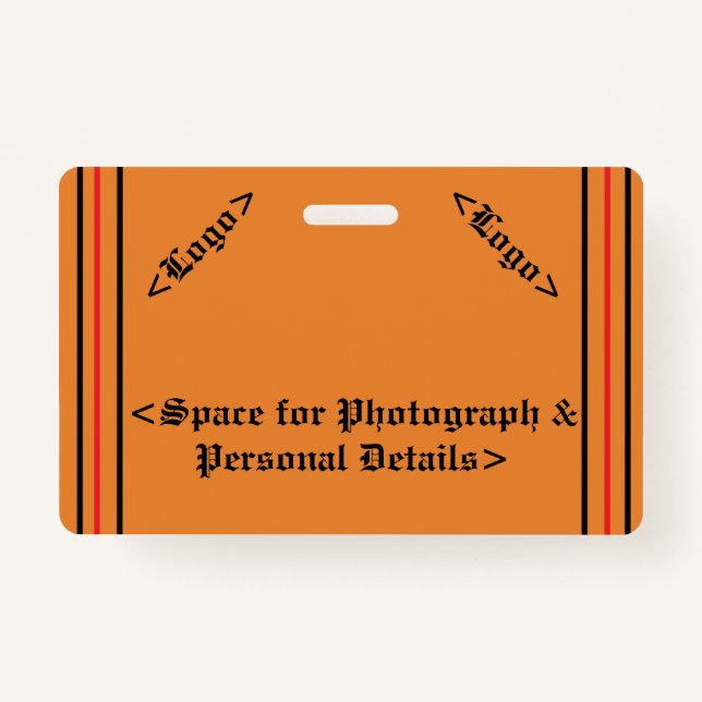 Crachá simples (Frente)