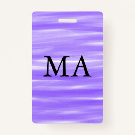 Crachá Simples monograma adicione seu nome com letra míni