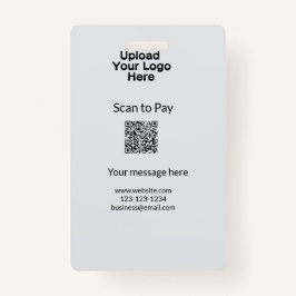 Crachá Simples varredura mínima para pagar o esquema de l