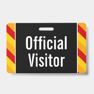 Crachá simples "Visitante oficial"