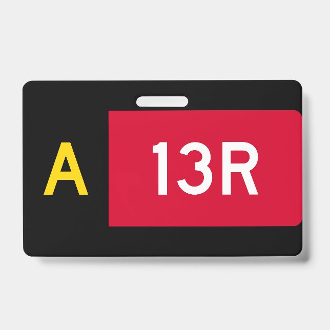 Crachá Sinal de Ponto de Espera A13R (Frente)