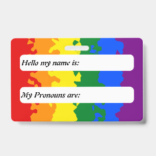 Crachá Sinalizador de Orgulho gay personalizável do Funky