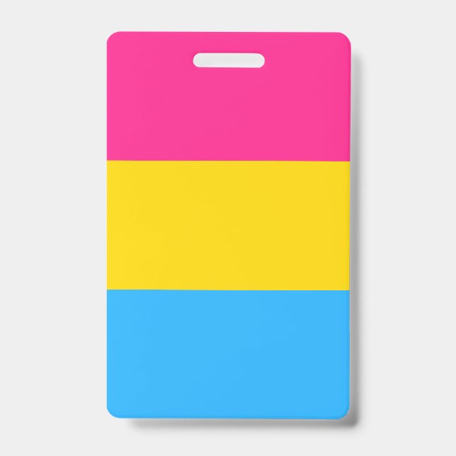 Crachá Sinalizador do Orgulho Pansexual (Frente)