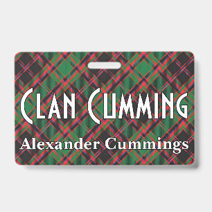 Crachá Snappy Clan Cumming Tartan