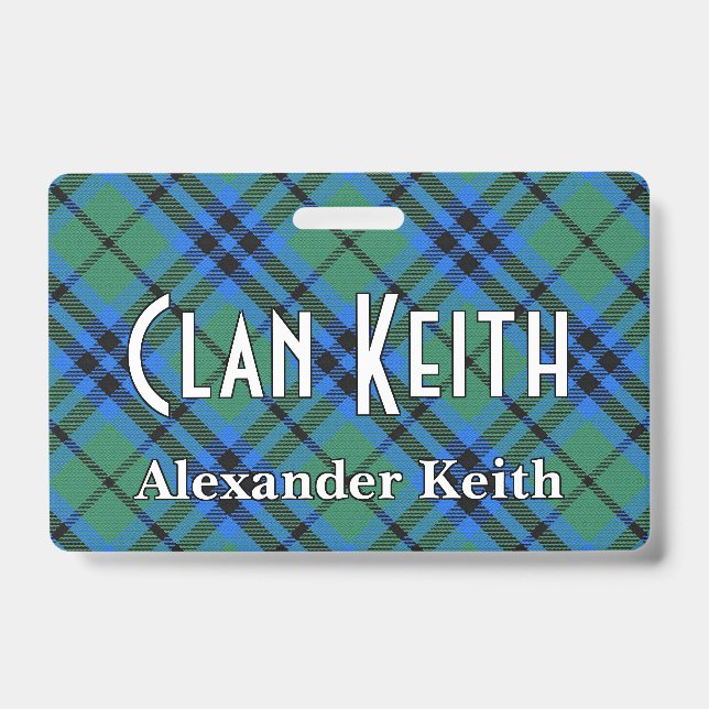 Crachá Snappy Clan Keith Tartan (Frente)