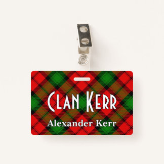 Crachá Snappy Clan Kerr Tartan