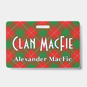 Crachá Snappy Clan MacFie Tartan