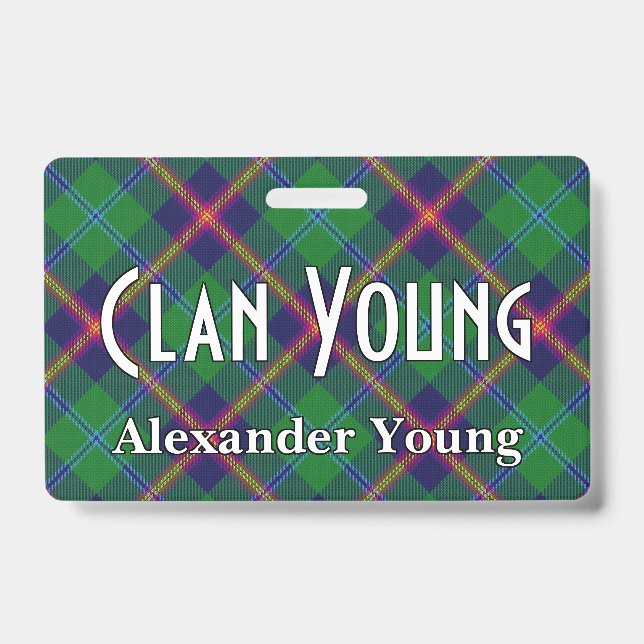 Crachá Snappy Clan Young Tartan (Frente)