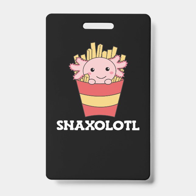 Crachá Snaxolotl Axolotl Fries Postcar (Front)