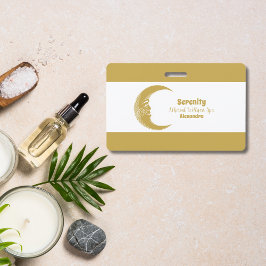 Crachá Sol e Lua Celestiais Holísticos