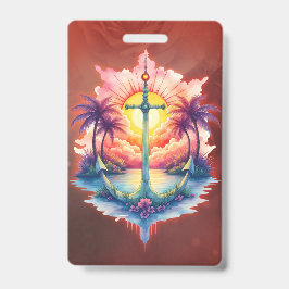 Crachá Solar anchor in a tropical paradise. 