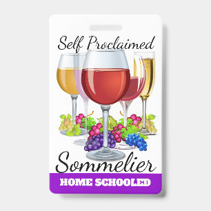 Crachá Sommelier autoproclamado