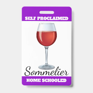 Crachá Sommelier Autoproclamado