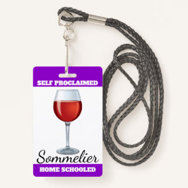Crachá Sommelier autoproclamado
